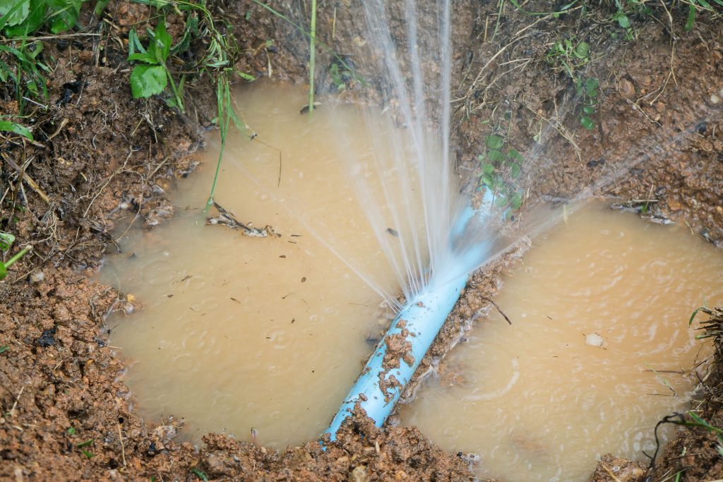 fix burst pipe